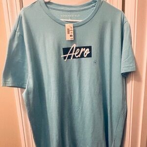 Aeropostale Turquoise Crew Neck Tee